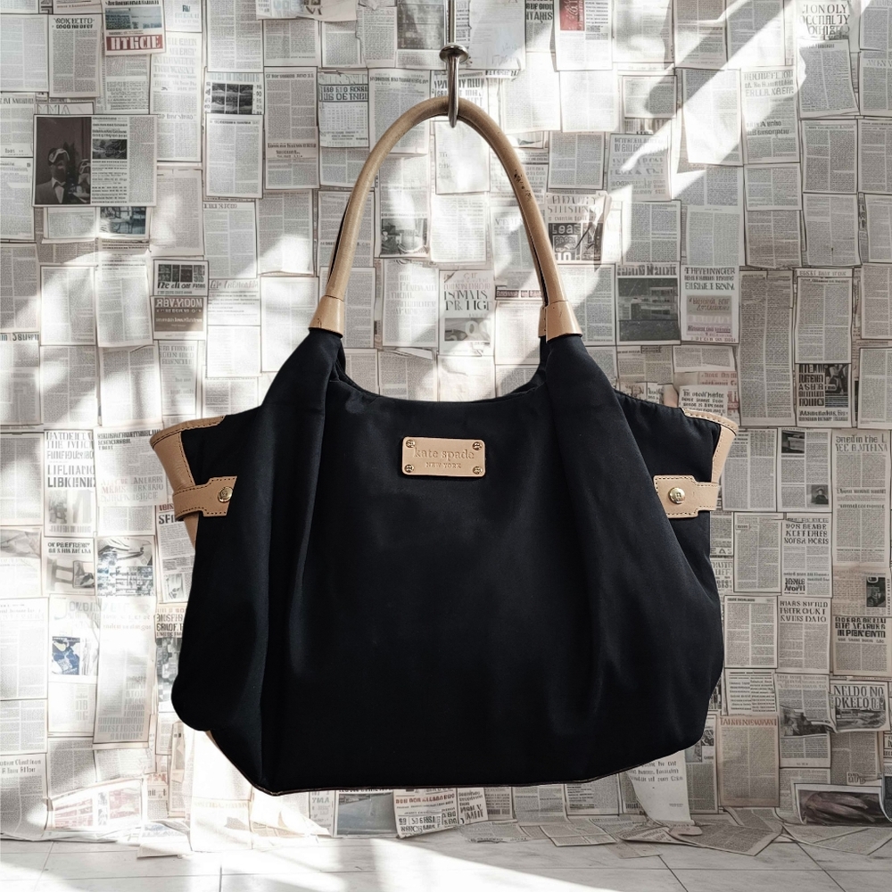 Kate Spade Black and Tan Tote Bag